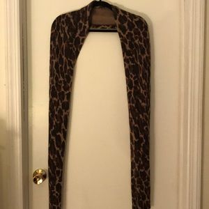 J. Crew leopard scarf